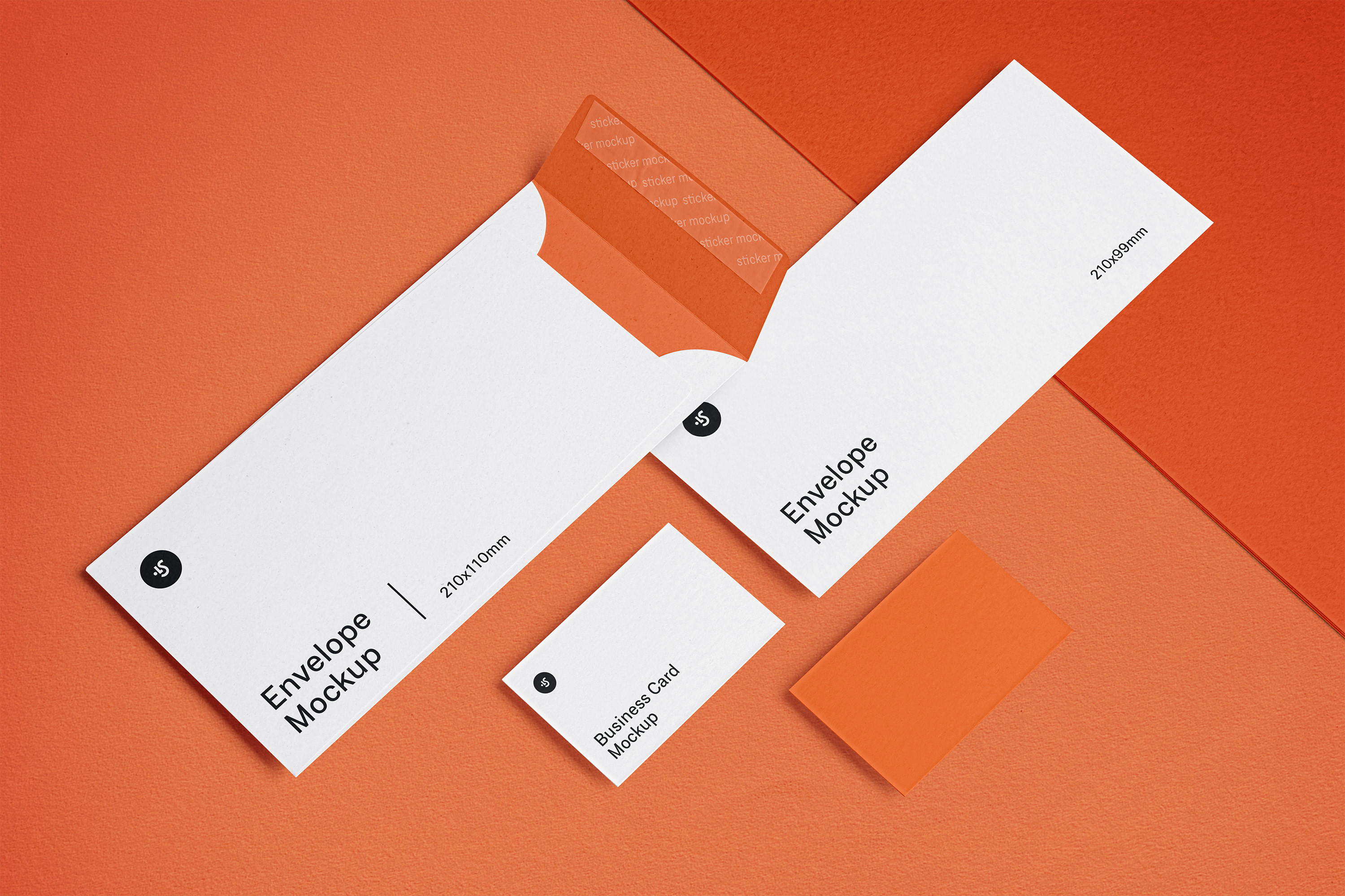 Envelope and Business Card Mockups ls.graphics